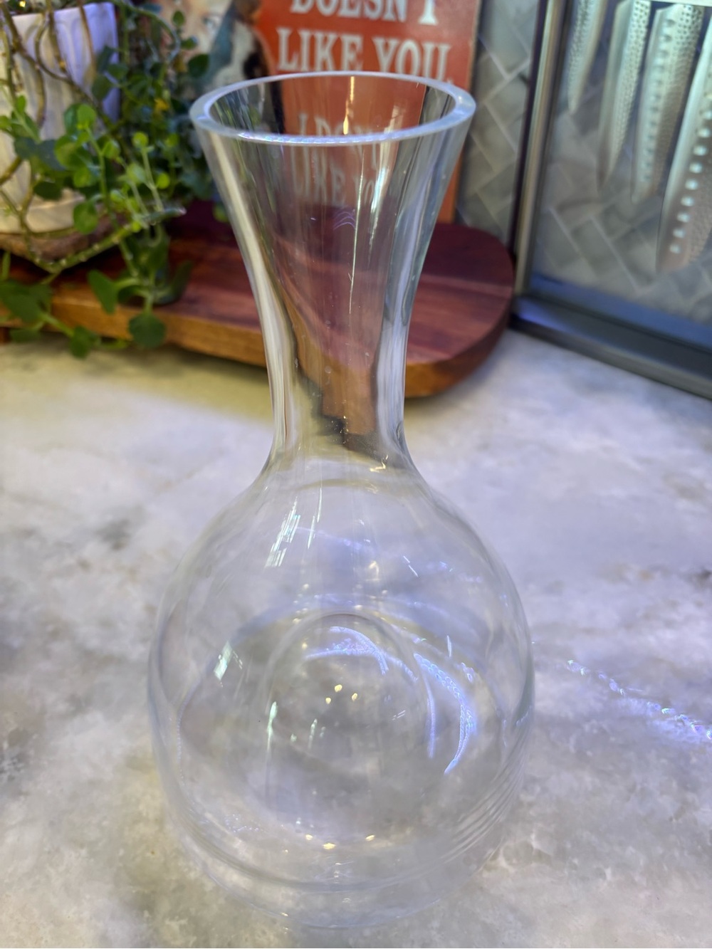 Denizli glass wine decanter